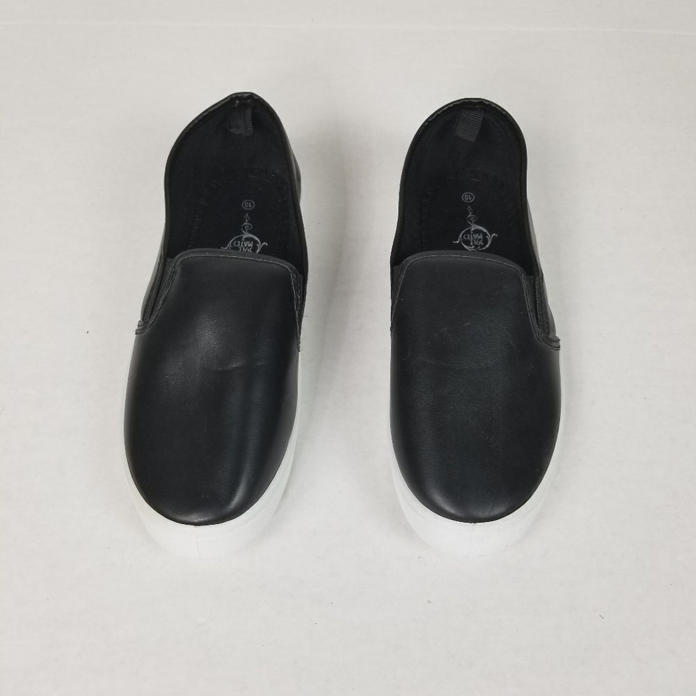 Soul Mates Black Plastic Slip-On Shoes Size 10